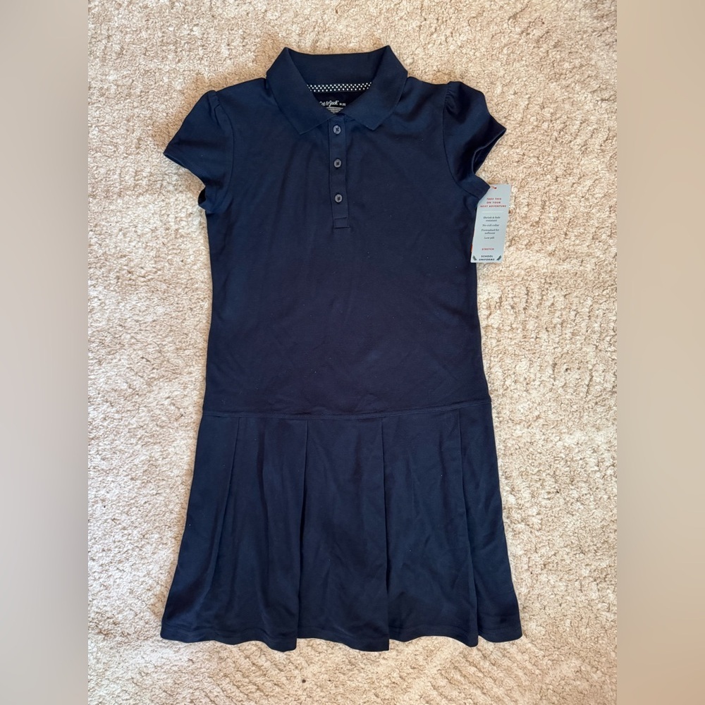 Cat & Jack girls' short sleeve uniform performance jersey tennis dress  M (8)